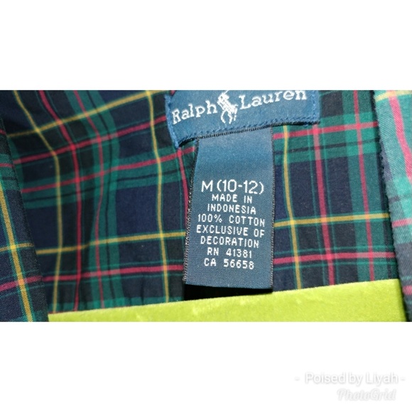Ralph Lauren  Long Sleeve plaid Button Down Shirt - Picture 3 of 6